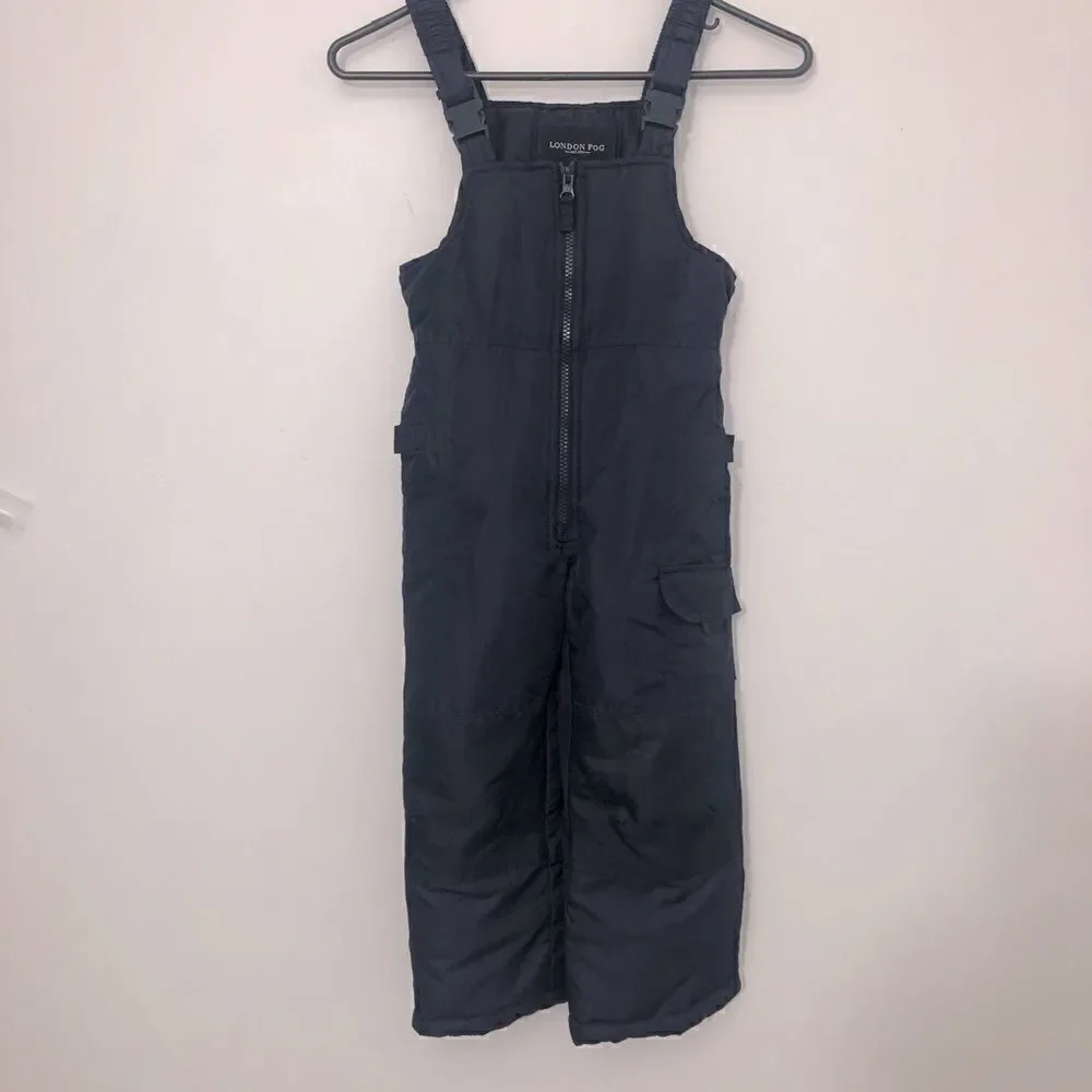 Excellent London Fog Unisex Navy Size S/4 Snow bibs!